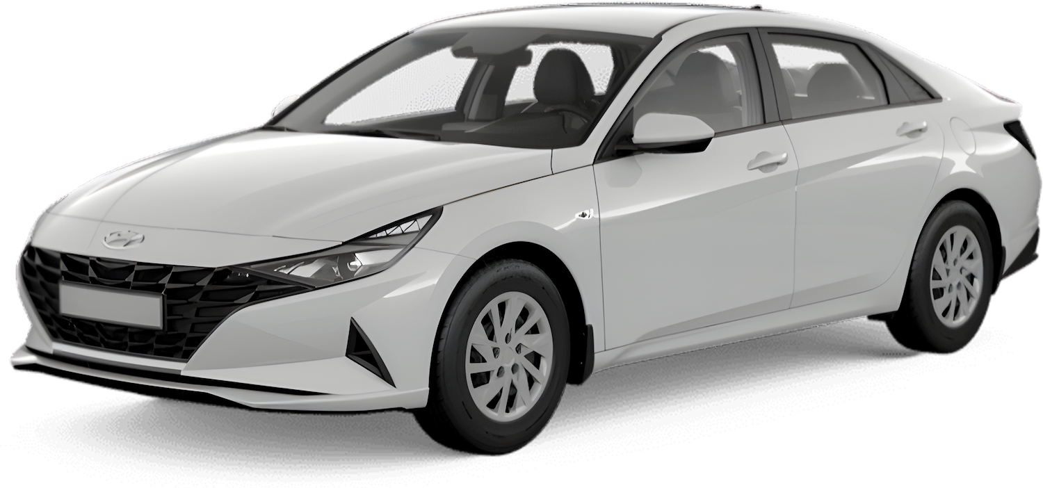 Новый Hyundai Elantra цвет белый polar white