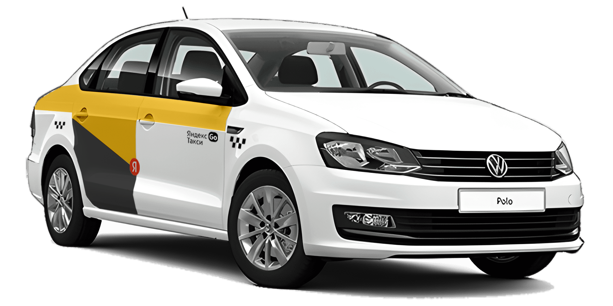 Новый Volkswagen Polo Sedan цвет белый такси