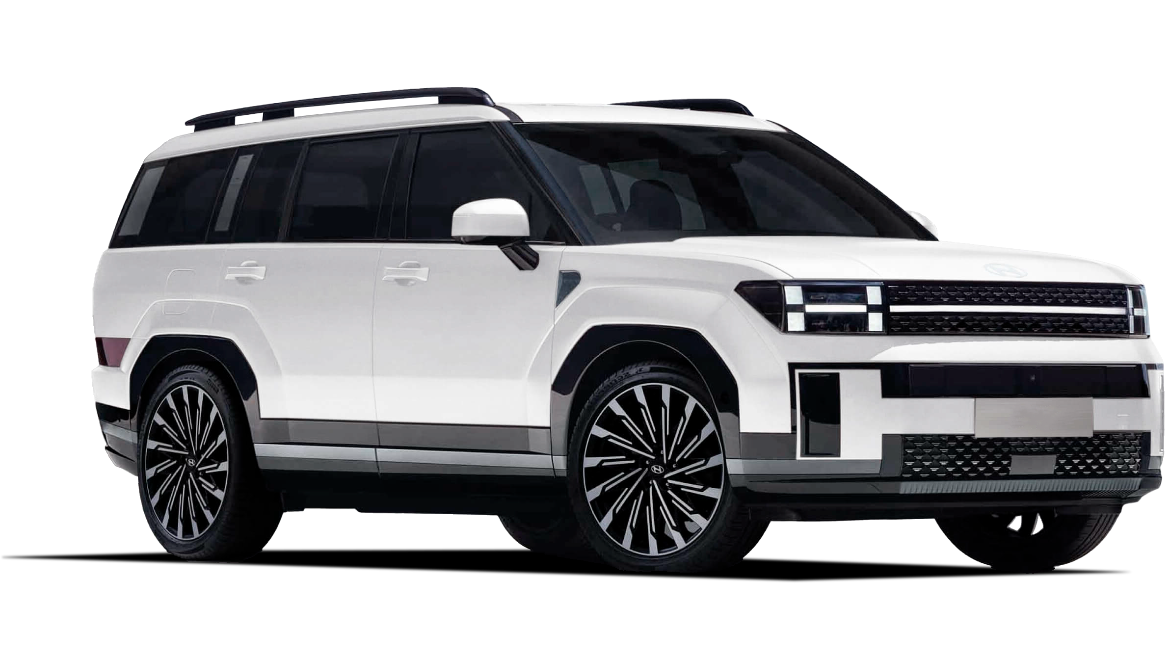 Новый Hyundai Santa Fe цвет pearl white