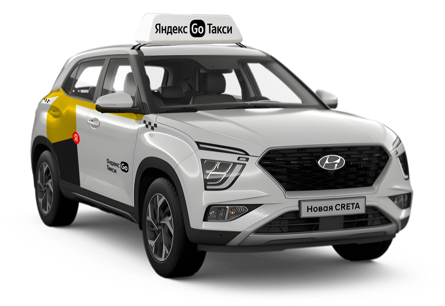 Новый Hyundai New Creta цвет белый (такси)