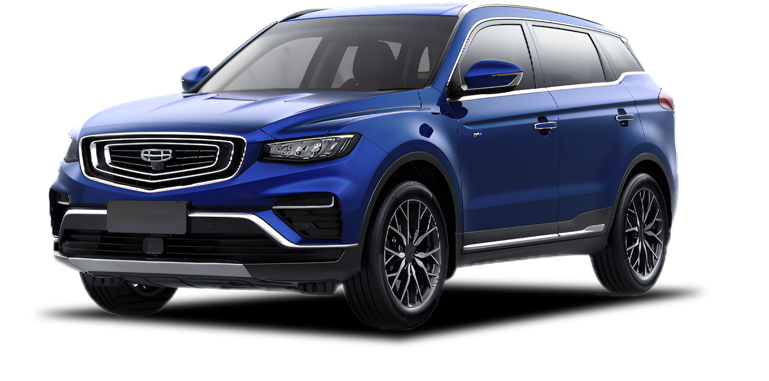 Новый Geely Atlas Pro цвет синий металлик