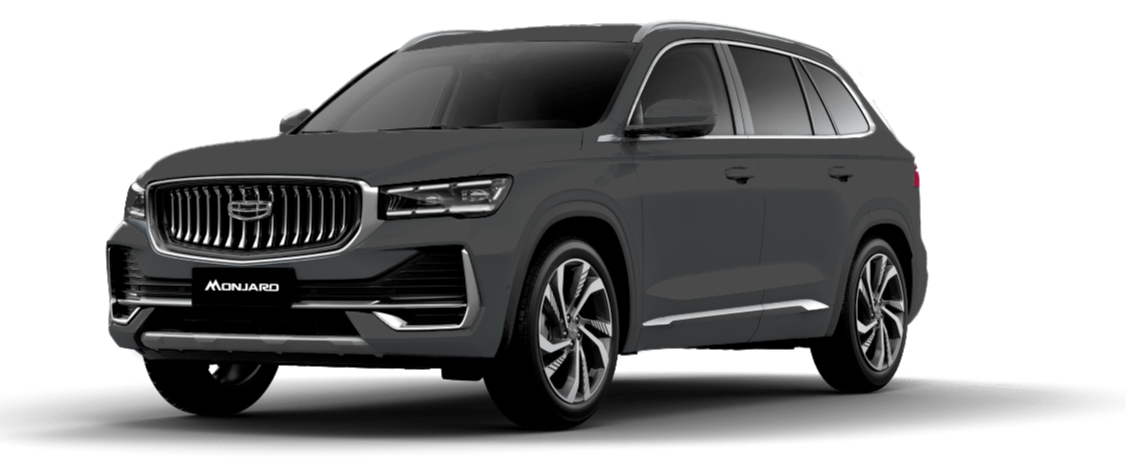 Новый Geely Monjaro цвет серый матовый