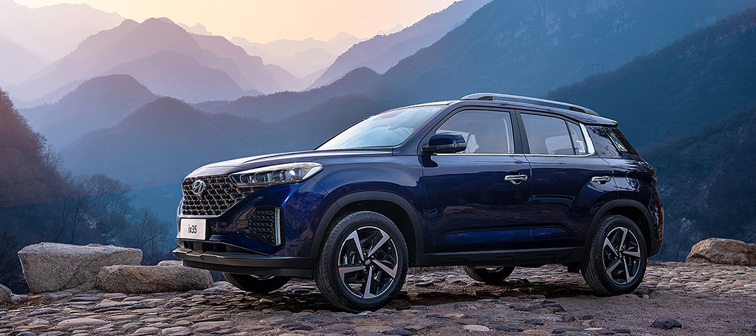 Внешний вид нового автомобиля Hyundai ix35