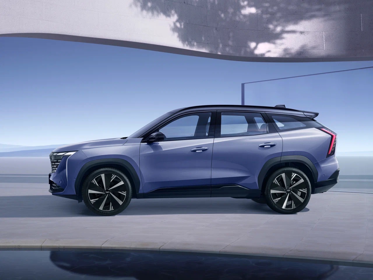 Интерьер/салон нового автомобиля Geely Atlas