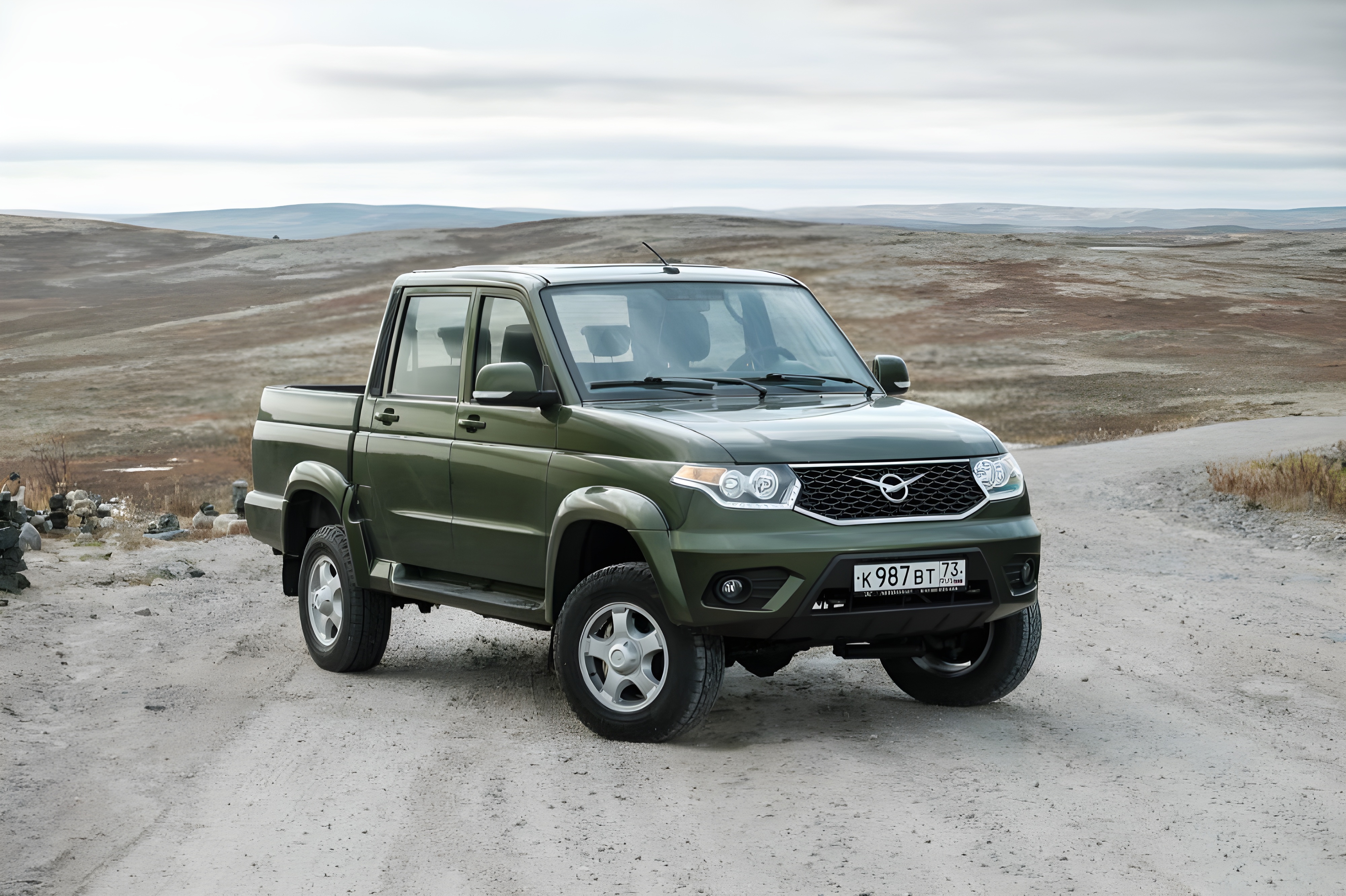 Внешний вид нового автомобиля UAZ Pickup