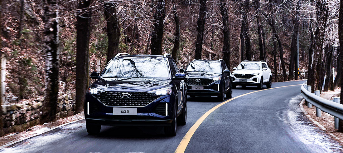 Внешний вид нового автомобиля Hyundai ix35