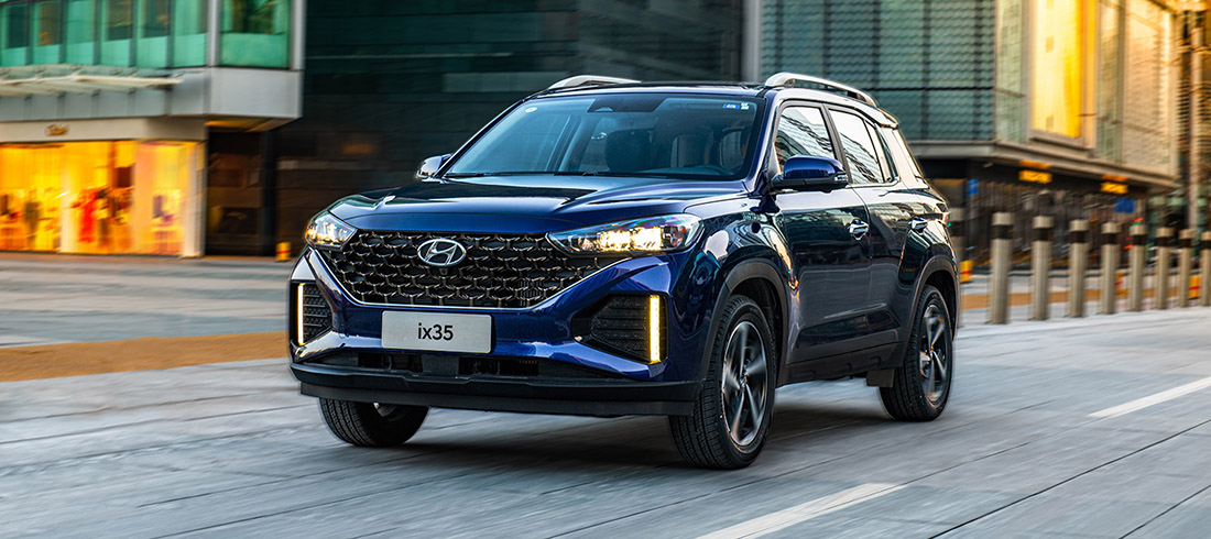 Внешний вид нового автомобиля Hyundai ix35