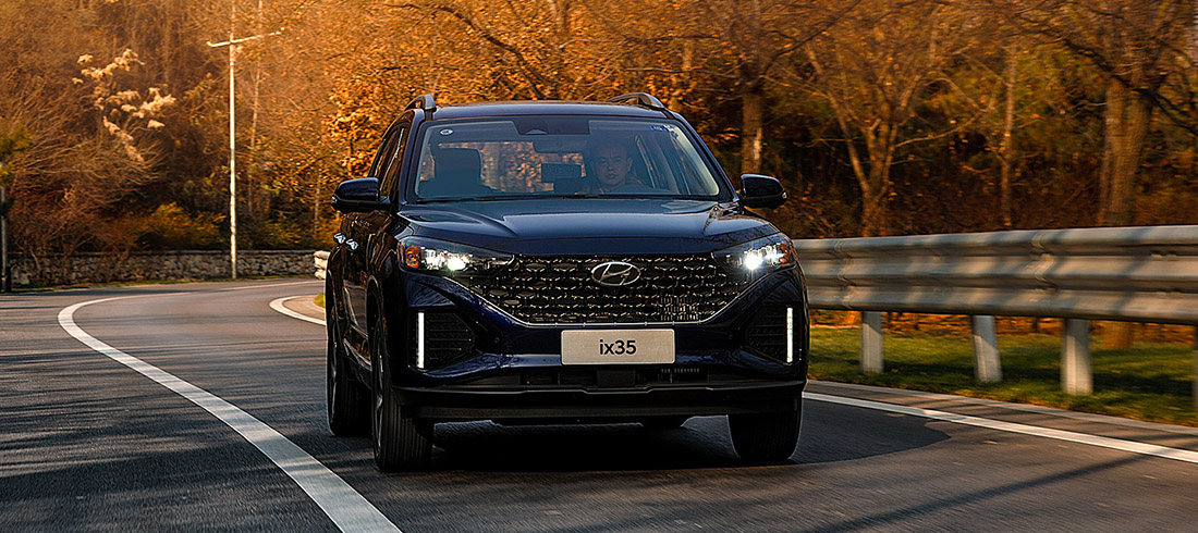 Внешний вид нового автомобиля Hyundai ix35