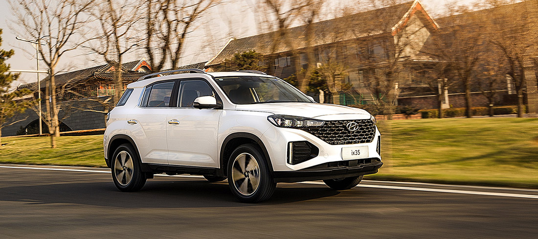 Внешний вид нового автомобиля Hyundai ix35