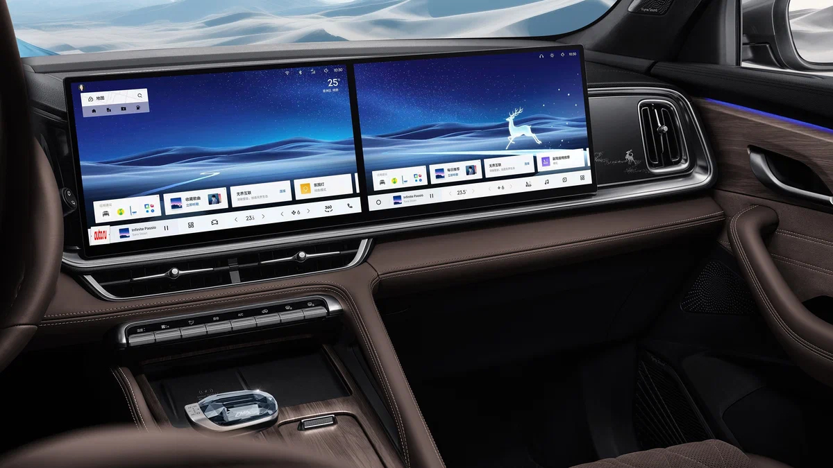 Интерьер/салон нового автомобиля Geely Monjaro New