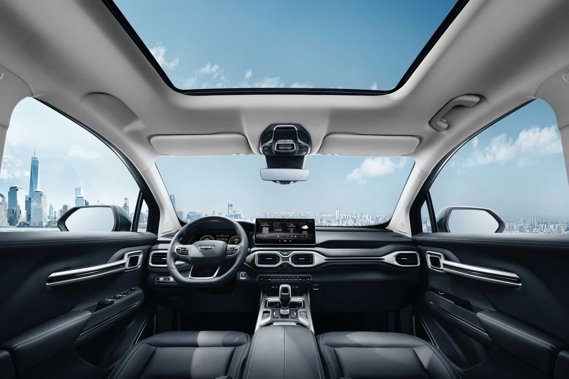 Интерьер/салон нового автомобиля Geely Okavango