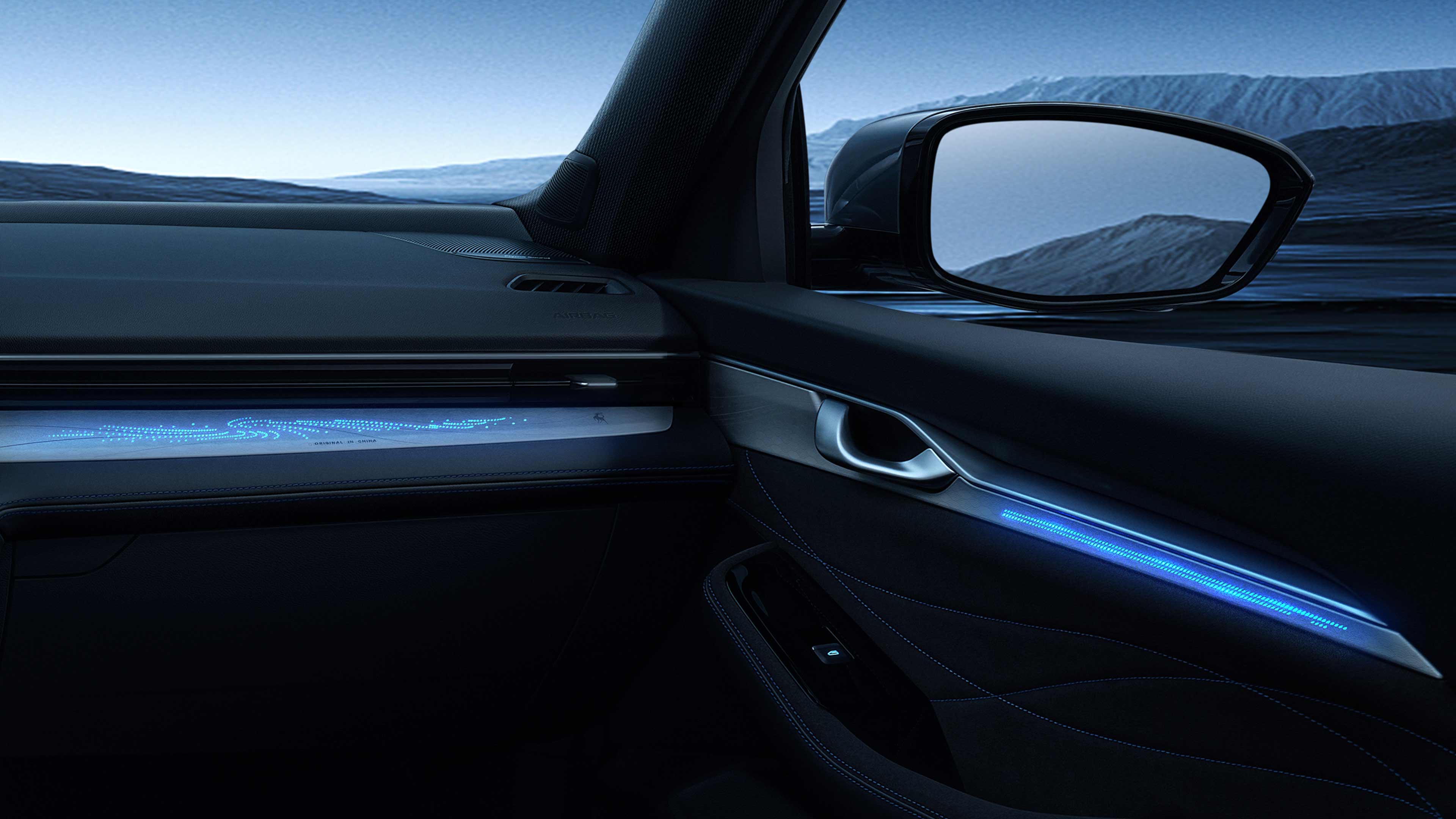 Интерьер/салон нового автомобиля Geely Preface