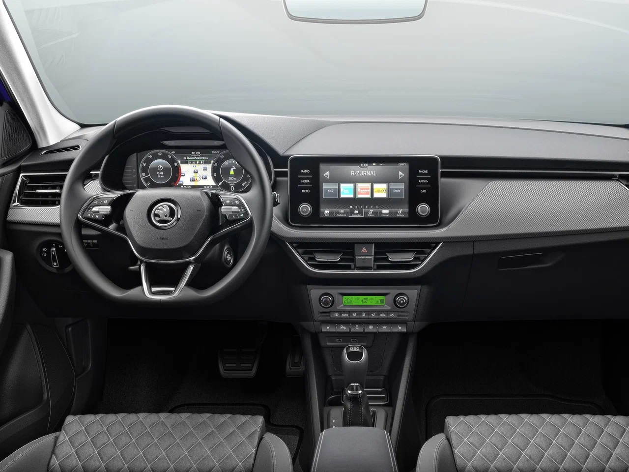 Интерьер/салон нового автомобиля Skoda Rapid