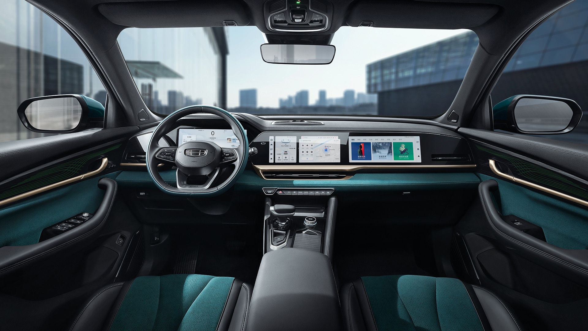 Интерьер/салон нового автомобиля Geely Xingyue L