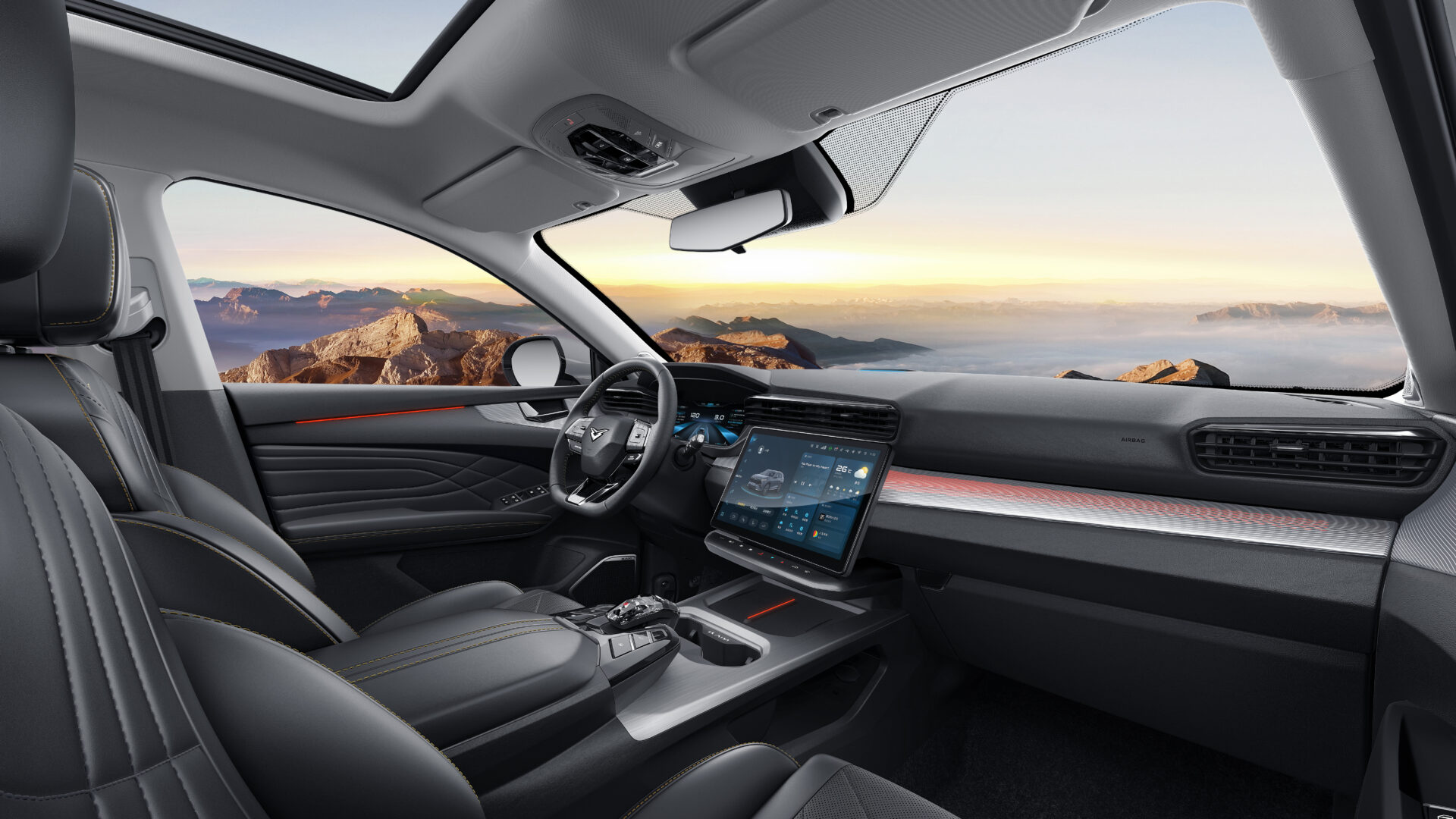 Интерьер/салон нового автомобиля Kaiyi X7 Kunlun