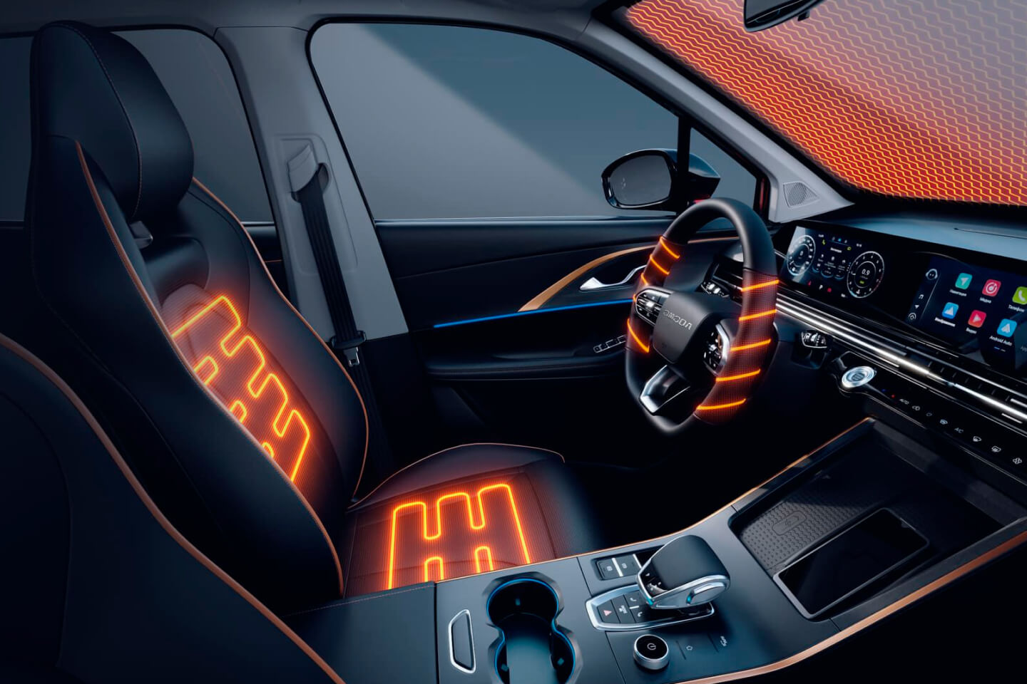 Интерьер/салон нового автомобиля OMODA C5
