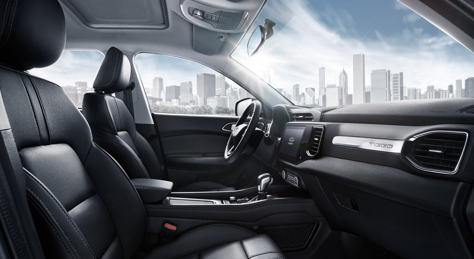 Интерьер/салон нового автомобиля Chery Tiggo 4