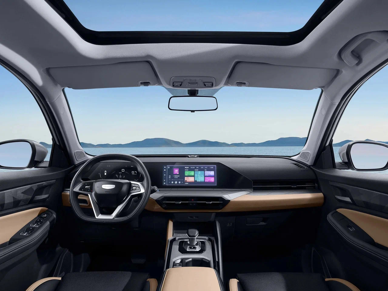 Интерьер/салон нового автомобиля Geely Haoyue Pro