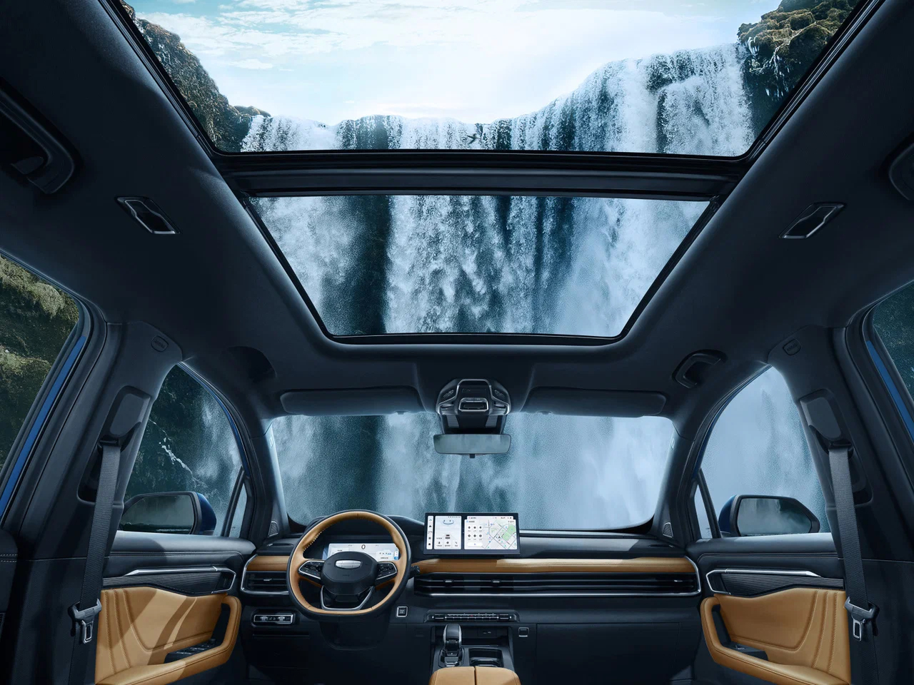 Интерьер/салон нового автомобиля Geely Haoyue L