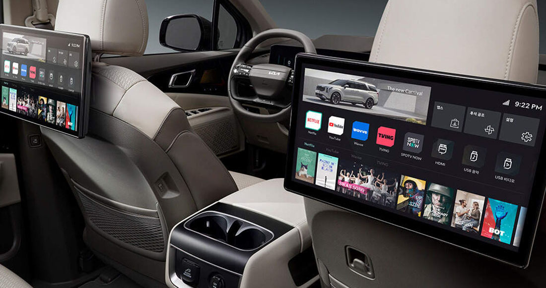 Интерьер/салон нового автомобиля Kia Carnival NEW