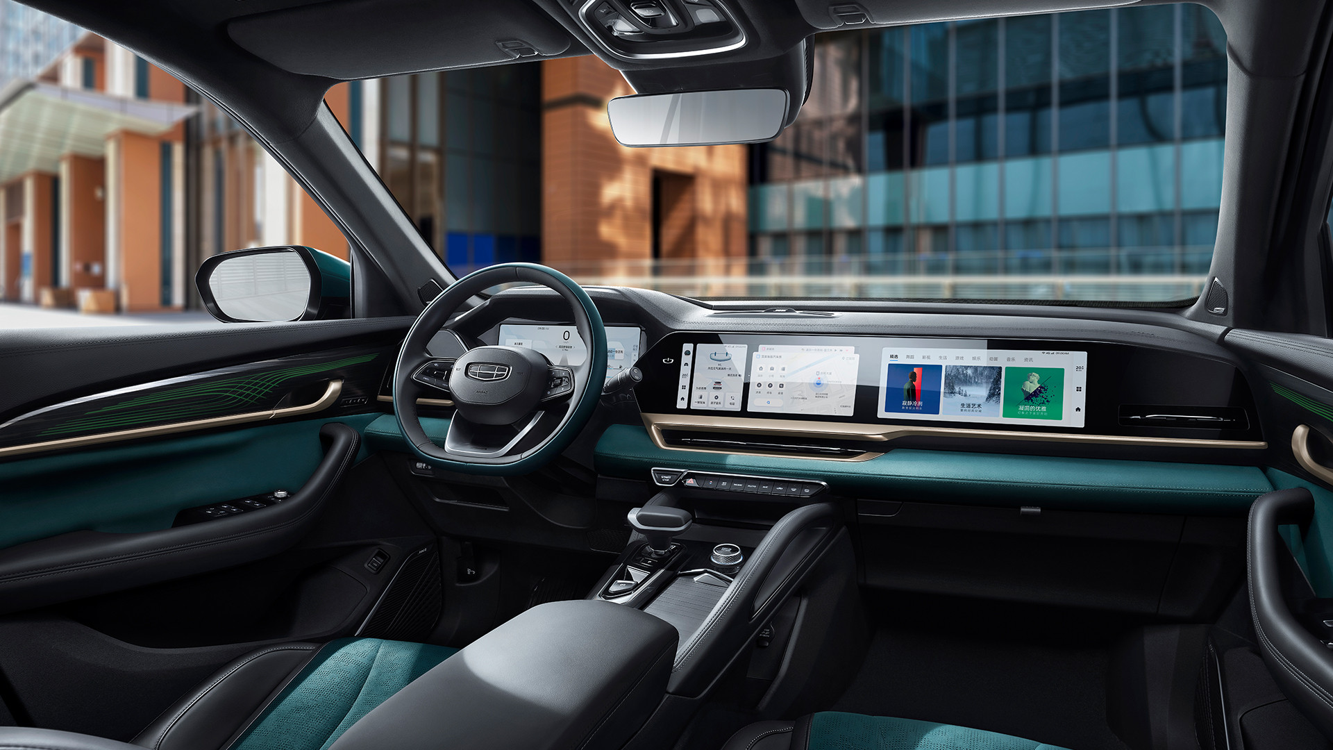 Интерьер/салон нового автомобиля Geely Xingyue L