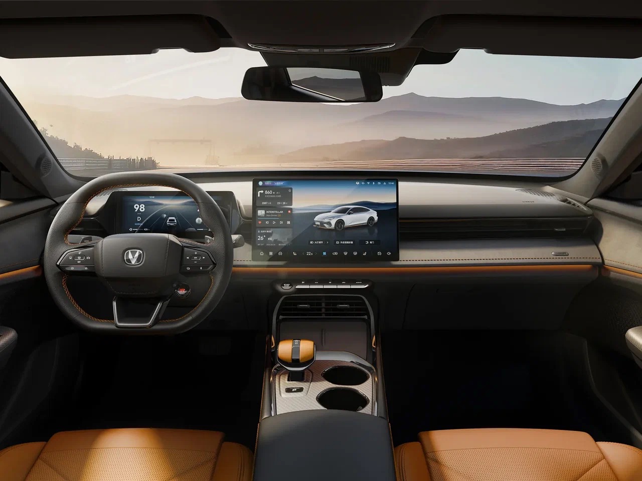 Интерьер/салон нового автомобиля Changan UNI-V