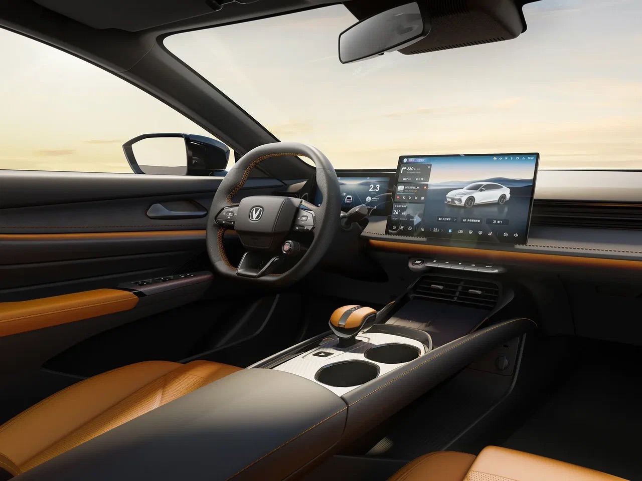 Интерьер/салон нового автомобиля Changan UNI-V