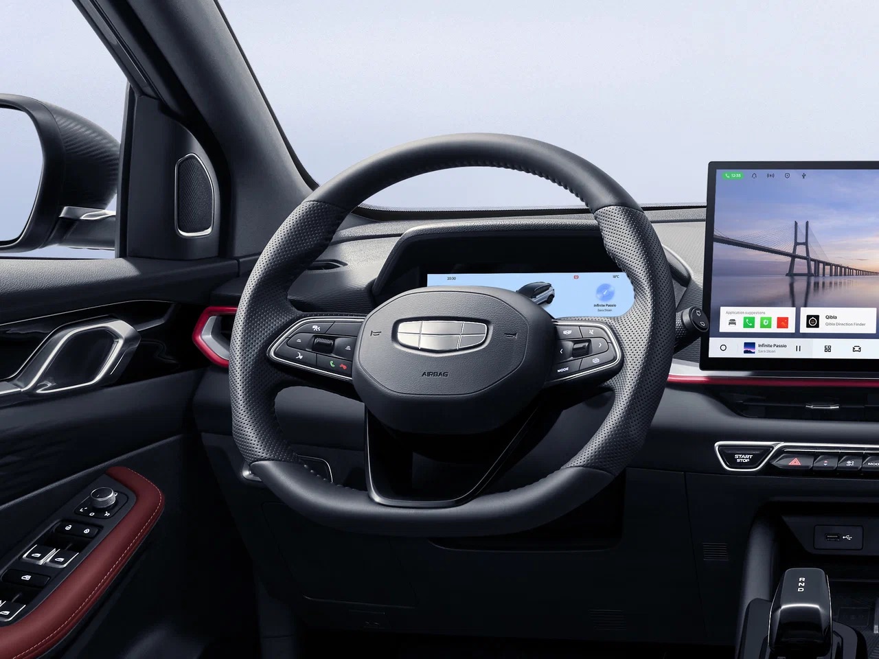 Интерьер/салон нового автомобиля Geely Coolray